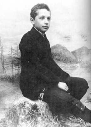 Photo of a young Albert Einstein found at Biography.com